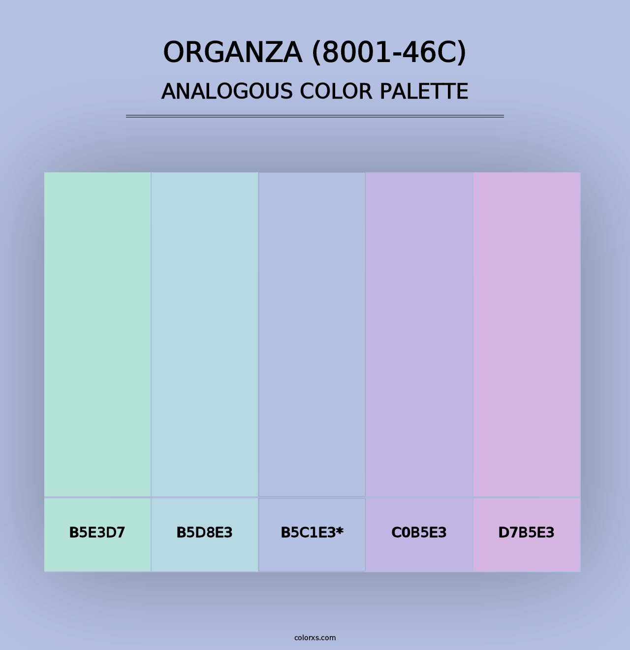 Organza (8001-46C) - Analogous Color Palette