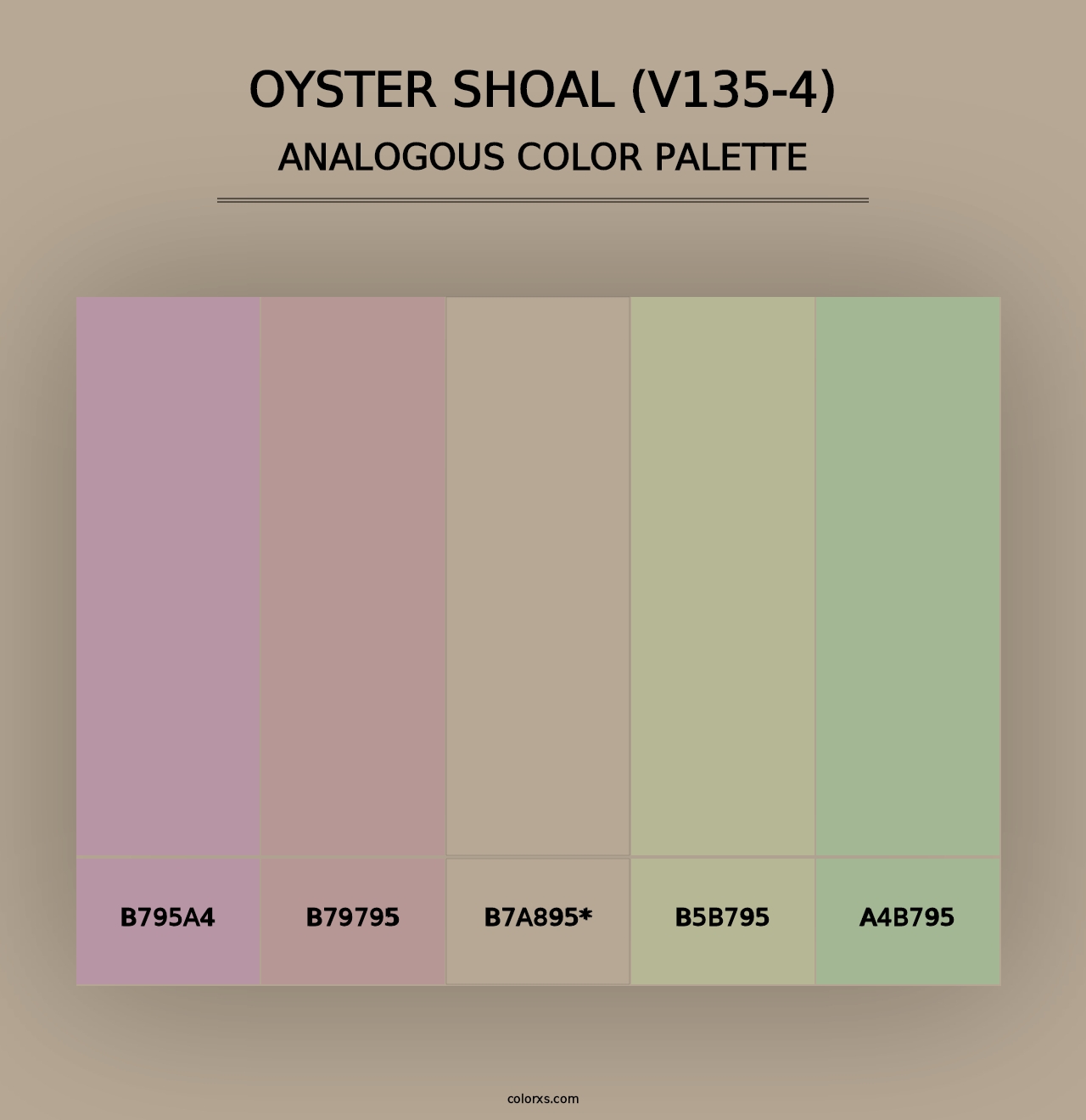 Oyster Shoal (V135-4) - Analogous Color Palette