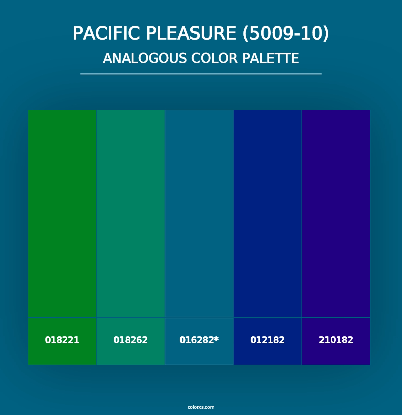 Pacific Pleasure (5009-10) - Analogous Color Palette