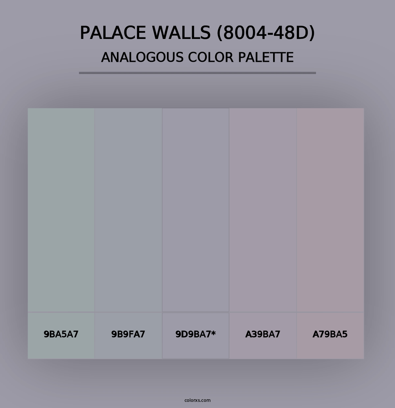 Palace Walls (8004-48D) - Analogous Color Palette