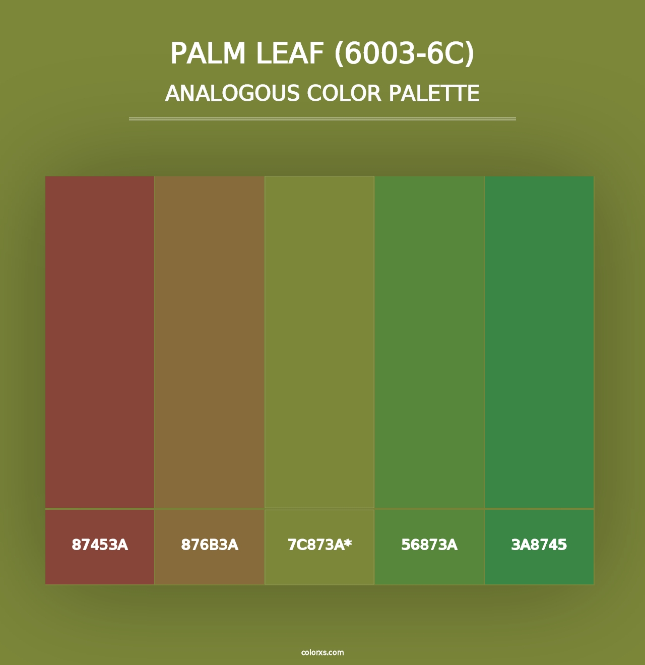 Palm Leaf (6003-6C) - Analogous Color Palette