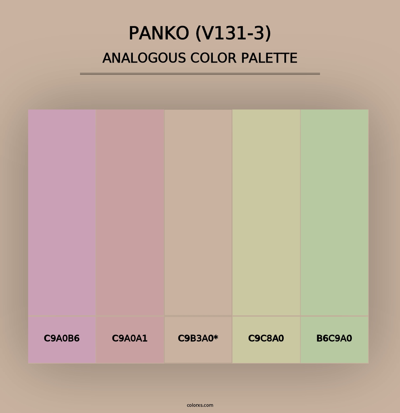 Panko (V131-3) - Analogous Color Palette