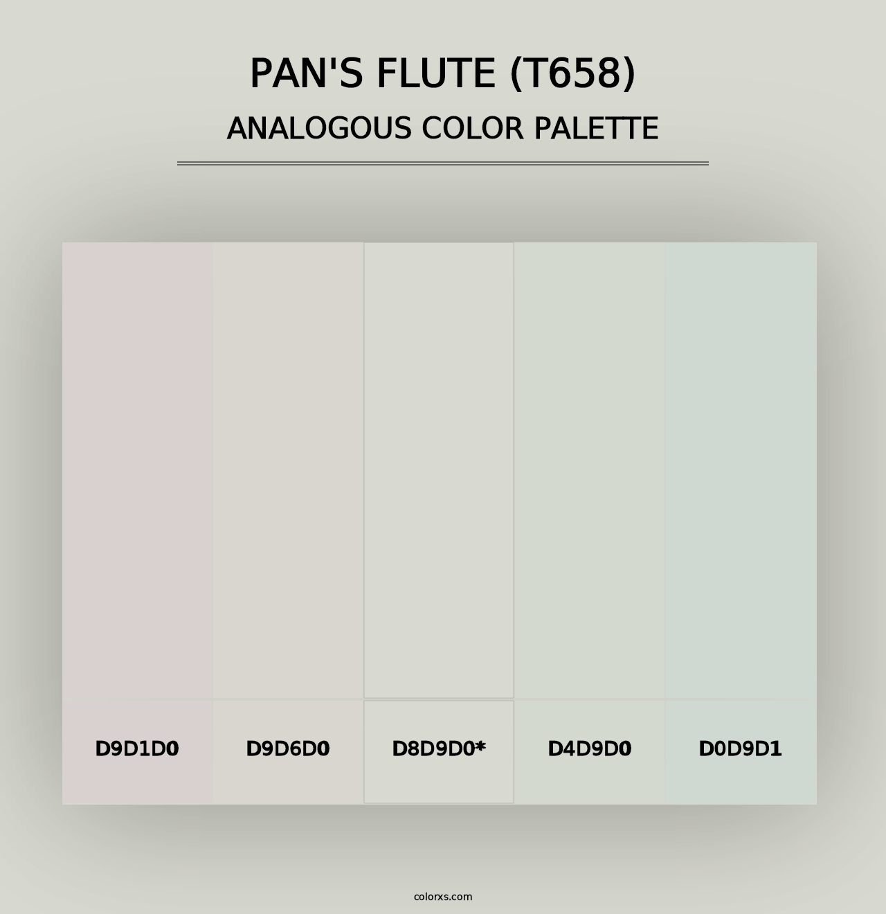 Pan's Flute (T658) - Analogous Color Palette