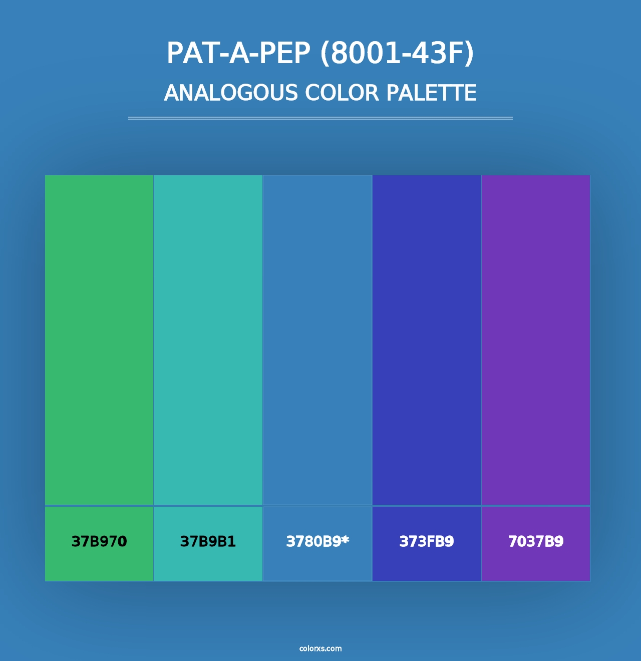 Pat-a-Pep (8001-43F) - Analogous Color Palette