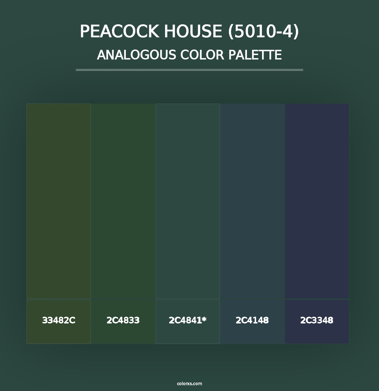 Peacock House (5010-4) - Analogous Color Palette