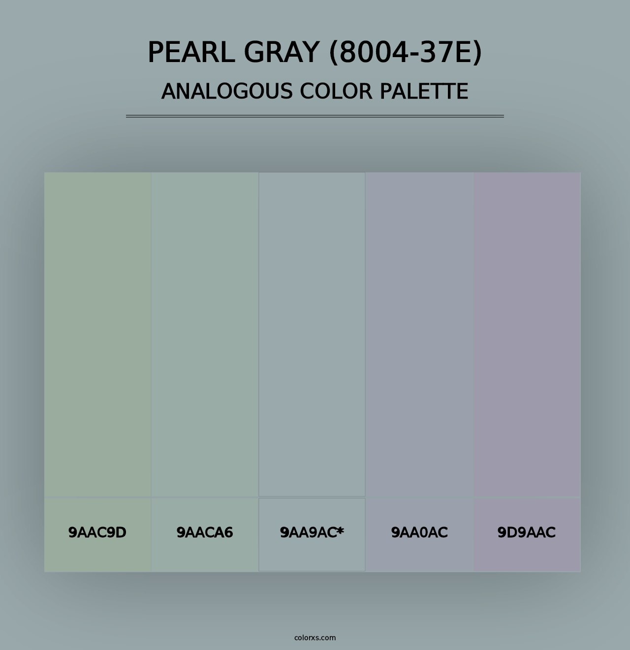 Pearl Gray (8004-37E) - Analogous Color Palette