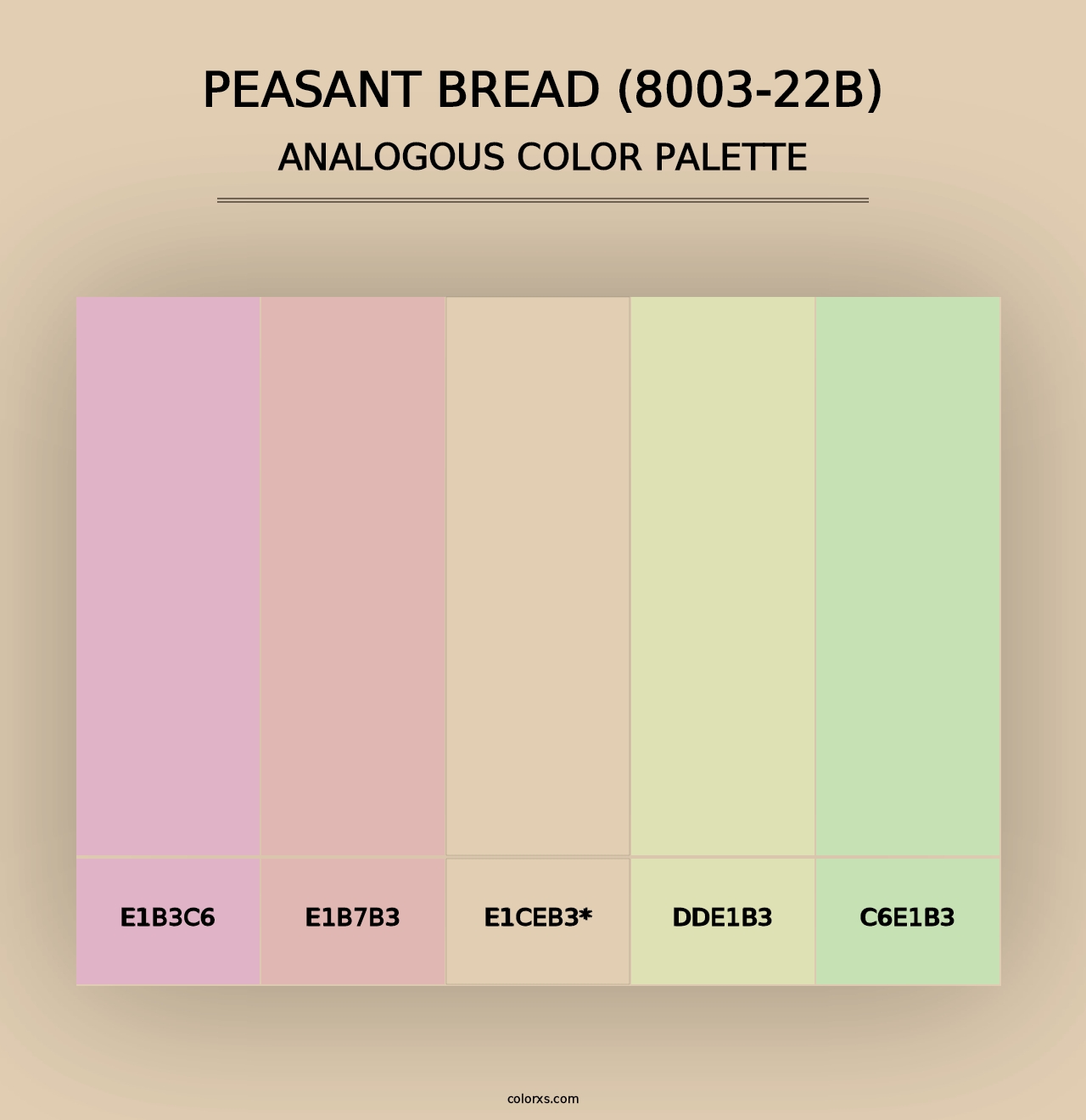 Peasant Bread (8003-22B) - Analogous Color Palette