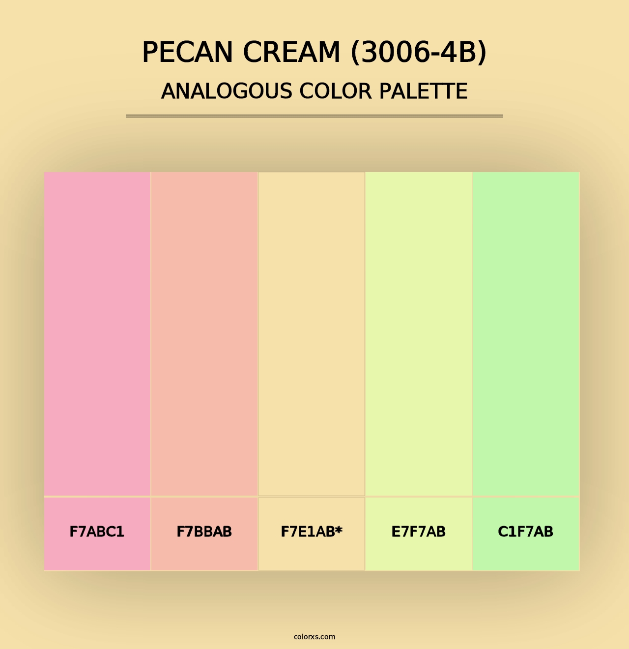 Pecan Cream (3006-4B) - Analogous Color Palette