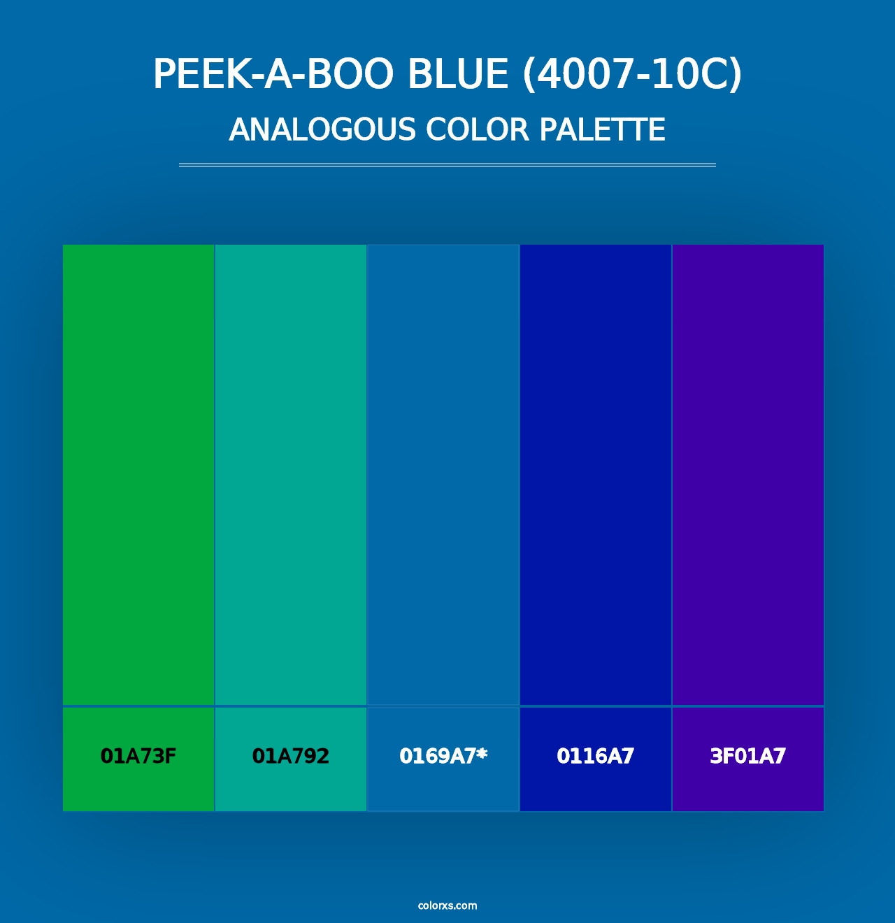 Peek-A-Boo Blue (4007-10C) - Analogous Color Palette