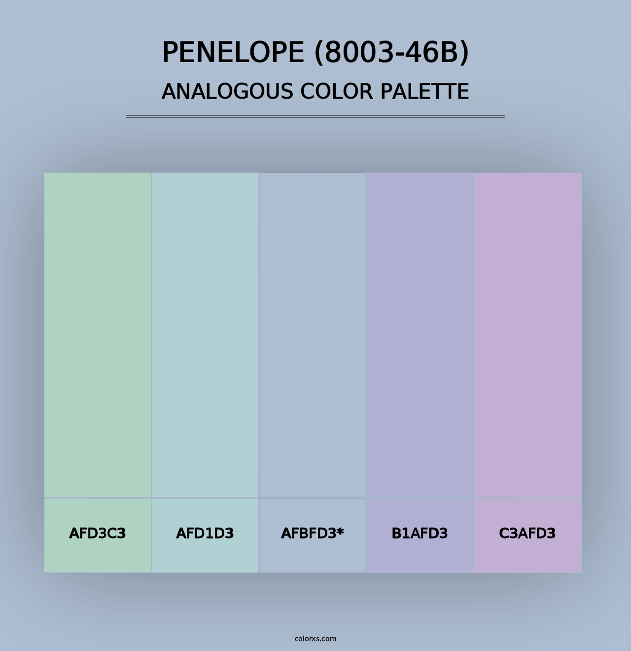 Penelope (8003-46B) - Analogous Color Palette