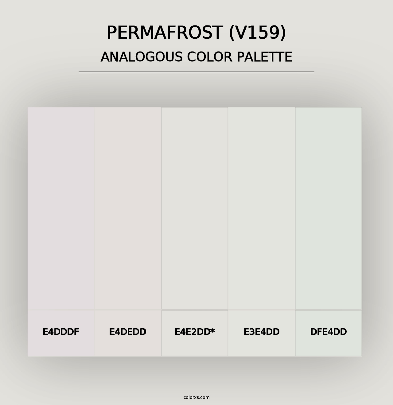 Permafrost (V159) - Analogous Color Palette