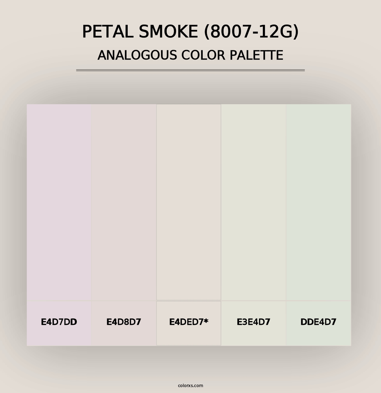 Petal Smoke (8007-12G) - Analogous Color Palette