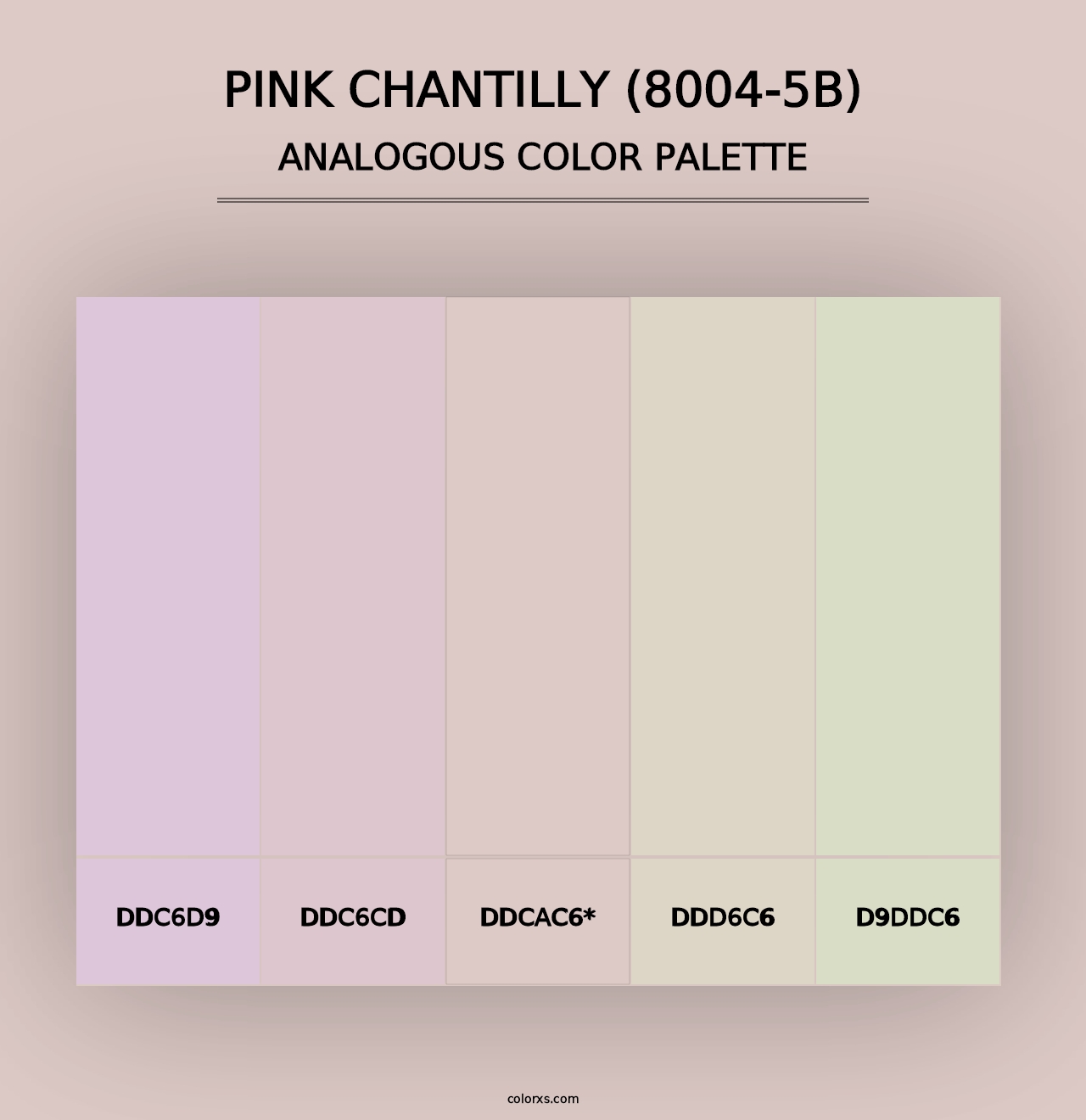 Pink Chantilly (8004-5B) - Analogous Color Palette