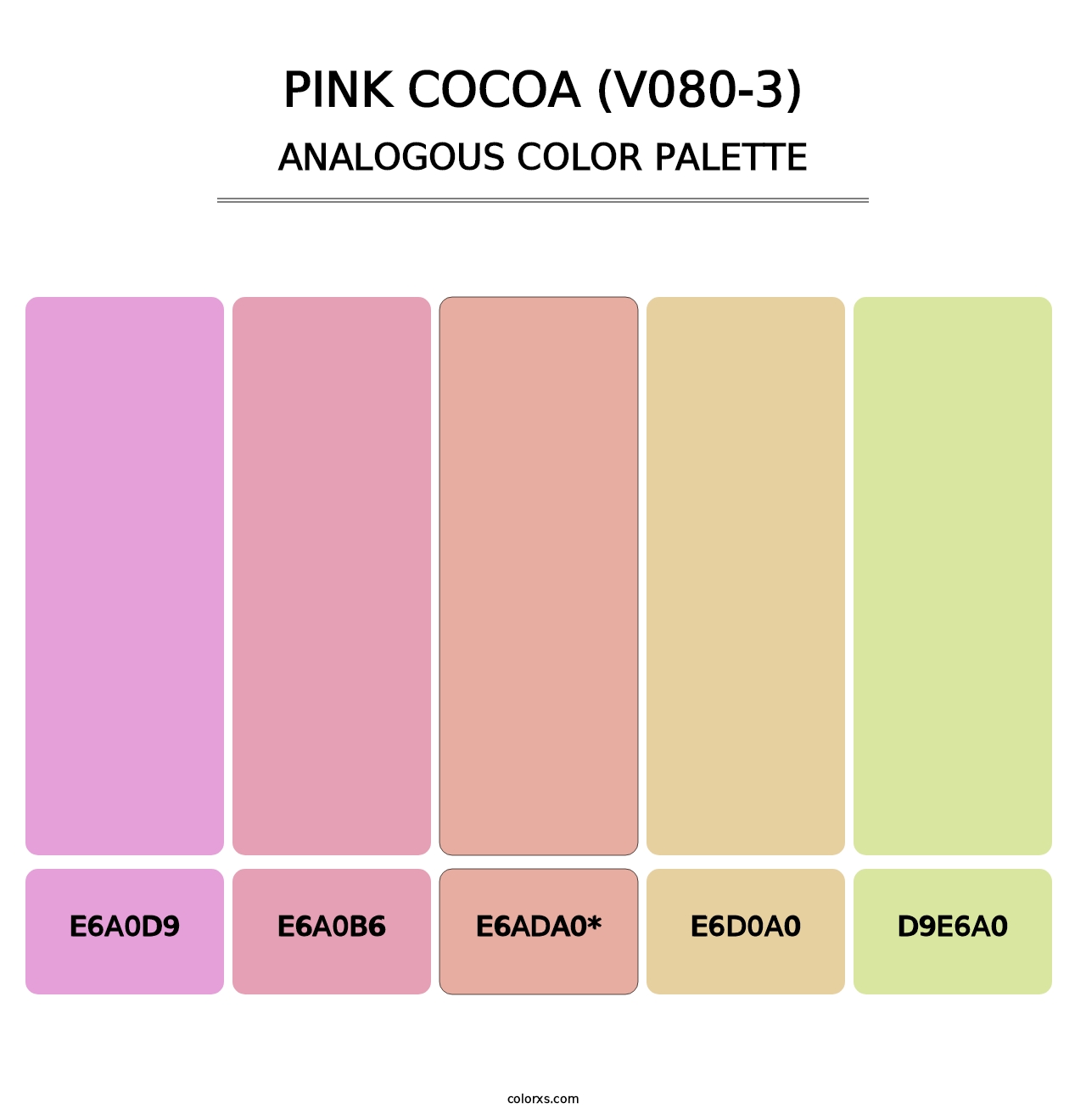 Pink Cocoa (V080-3) - Analogous Color Palette