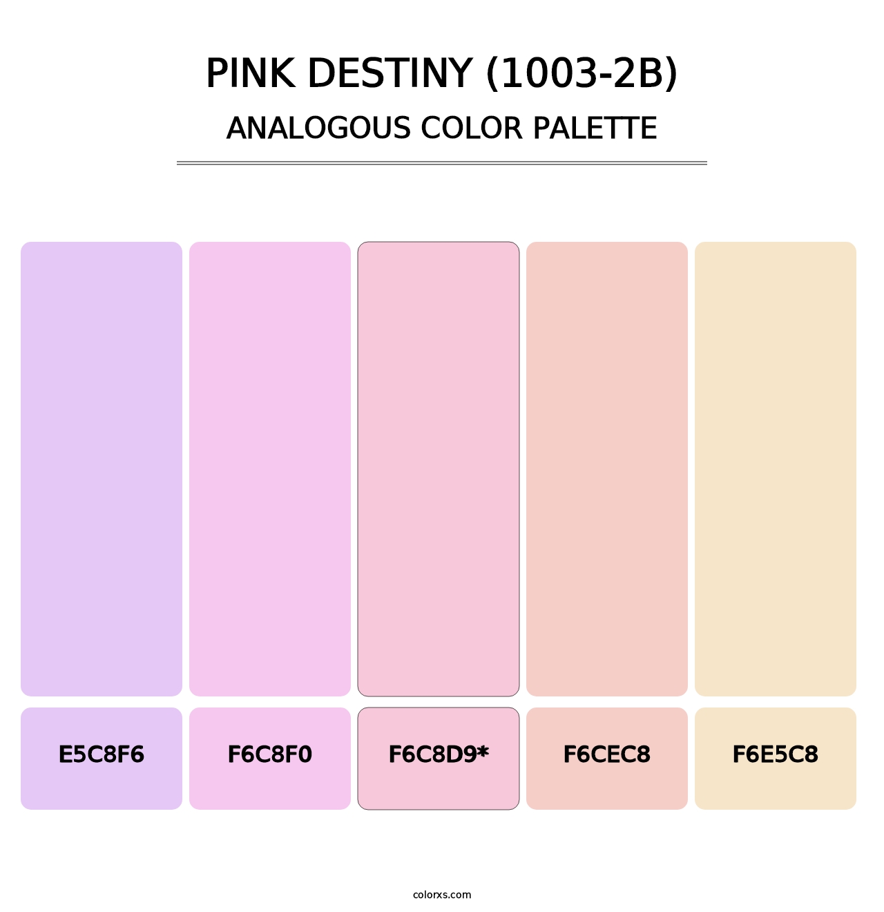 Pink Destiny (1003-2B) - Analogous Color Palette