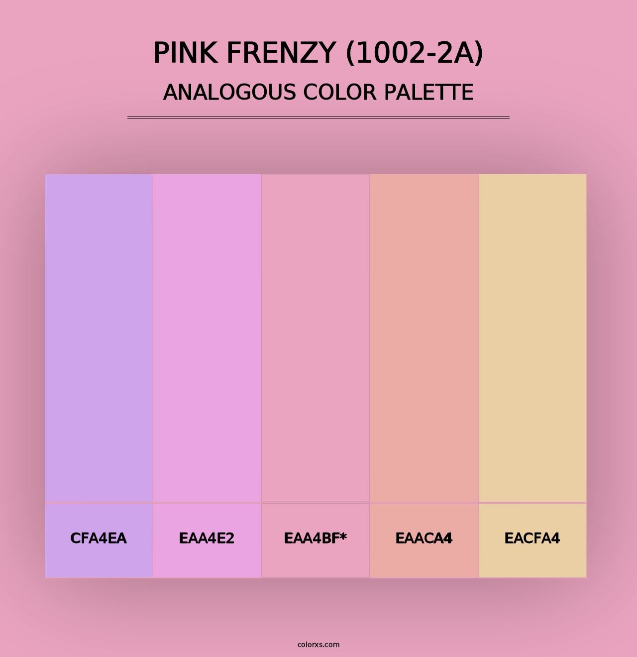 Pink Frenzy (1002-2A) - Analogous Color Palette