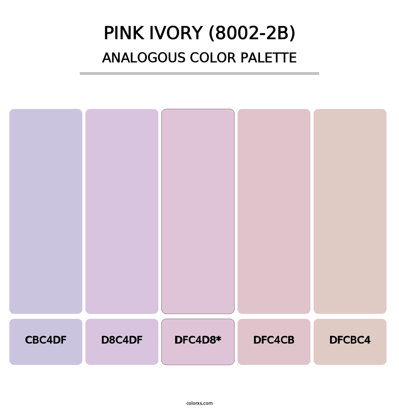 Pink Ivory (8002-2B) - Analogous Color Palette