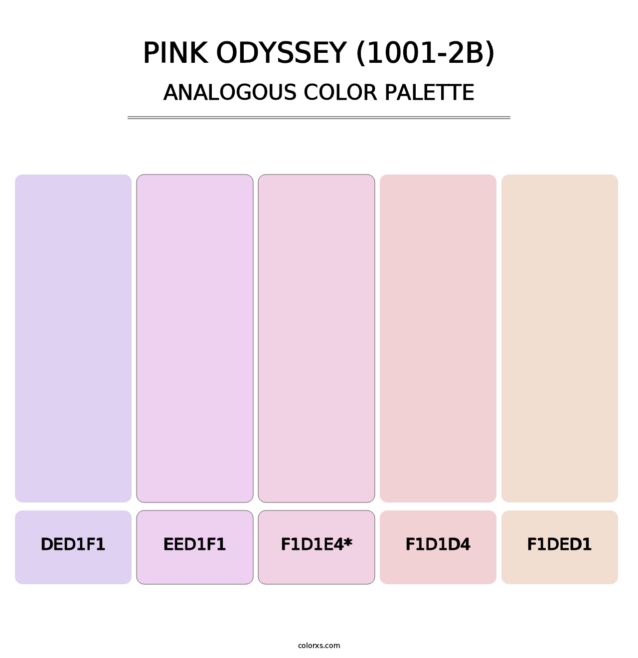 Pink Odyssey (1001-2B) - Analogous Color Palette