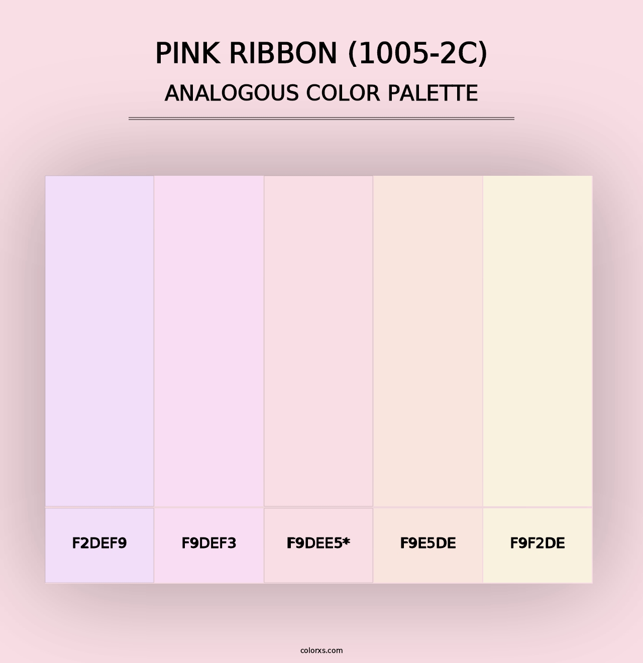 Pink Ribbon (1005-2C) - Analogous Color Palette