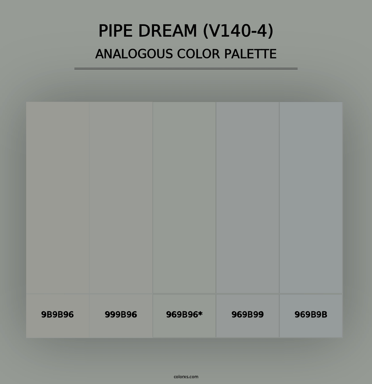 Pipe Dream (V140-4) - Analogous Color Palette