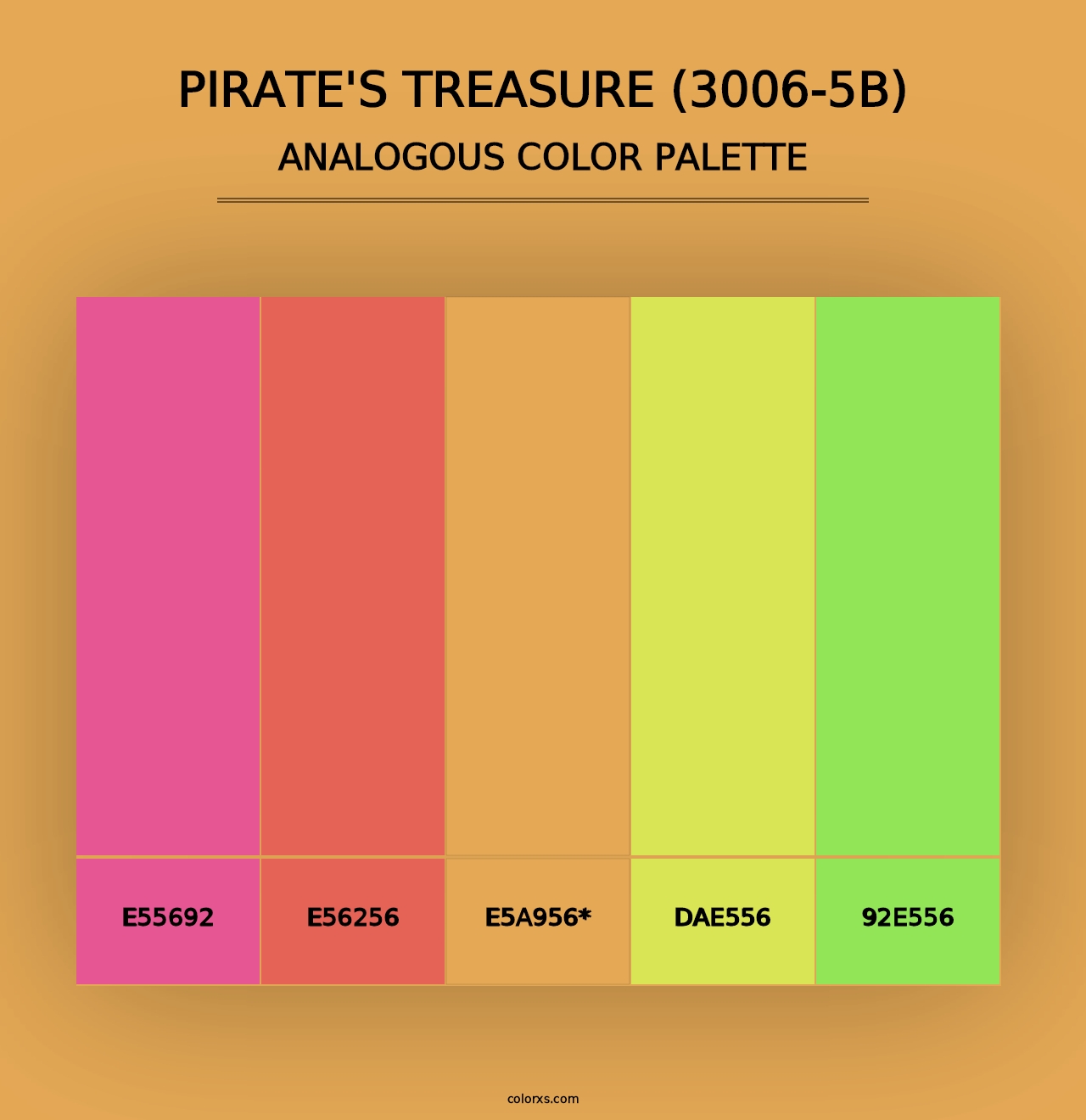 Pirate's Treasure (3006-5B) - Analogous Color Palette