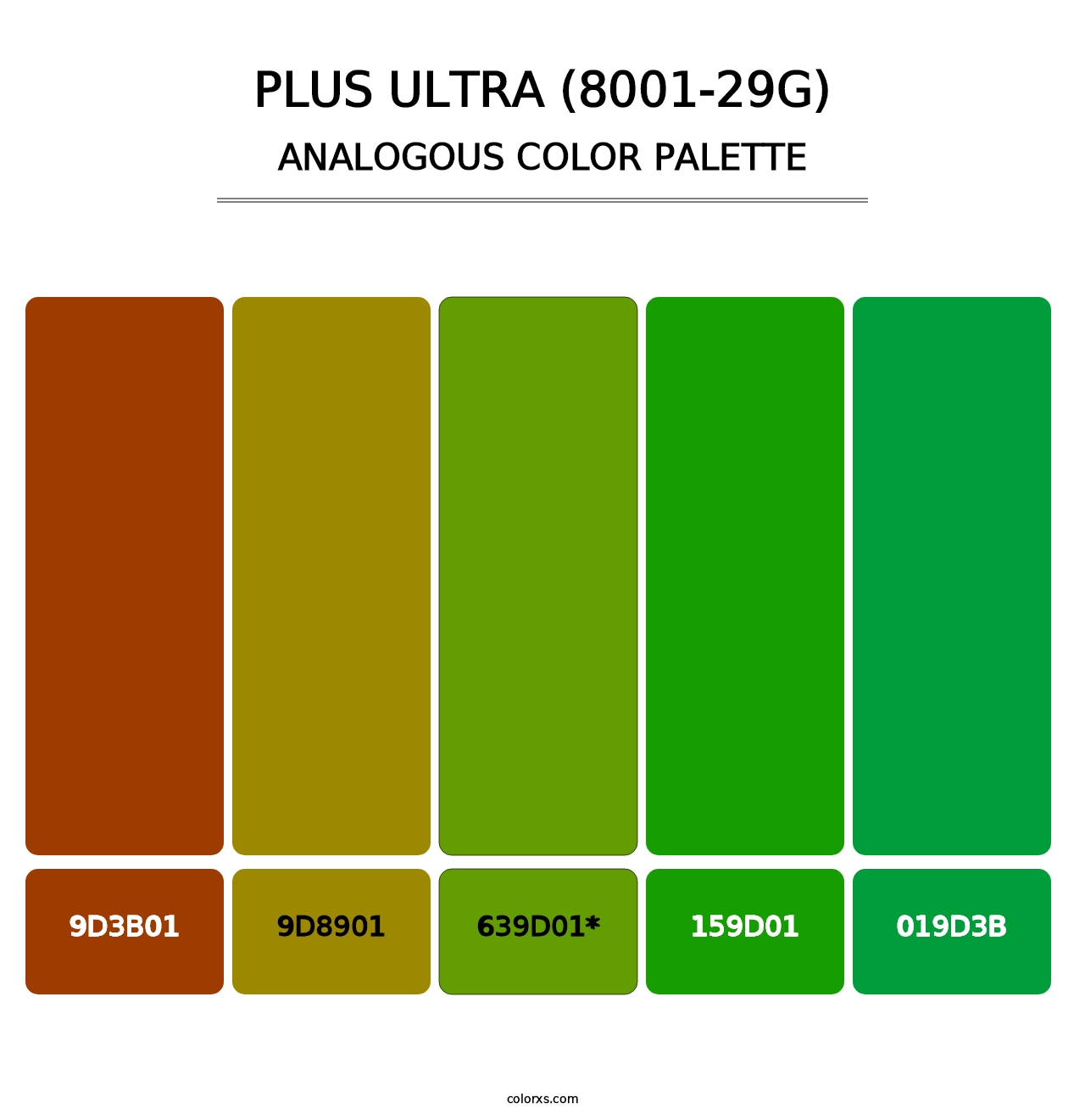 Plus Ultra (8001-29G) - Analogous Color Palette