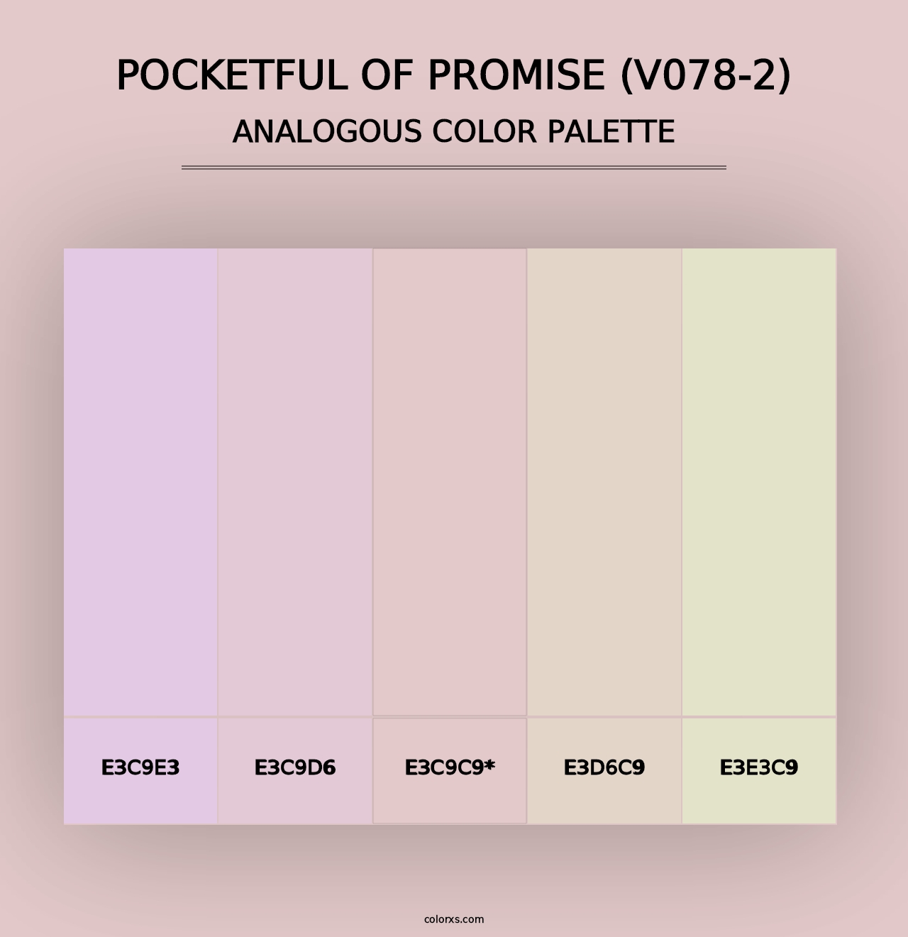 Pocketful of Promise (V078-2) - Analogous Color Palette