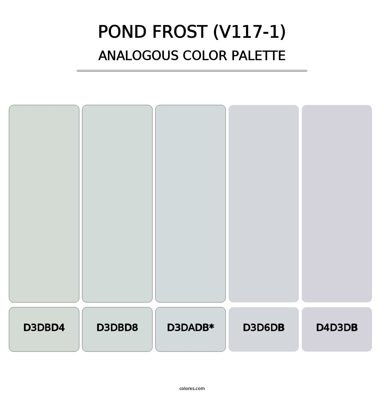 Pond Frost (V117-1) - Analogous Color Palette