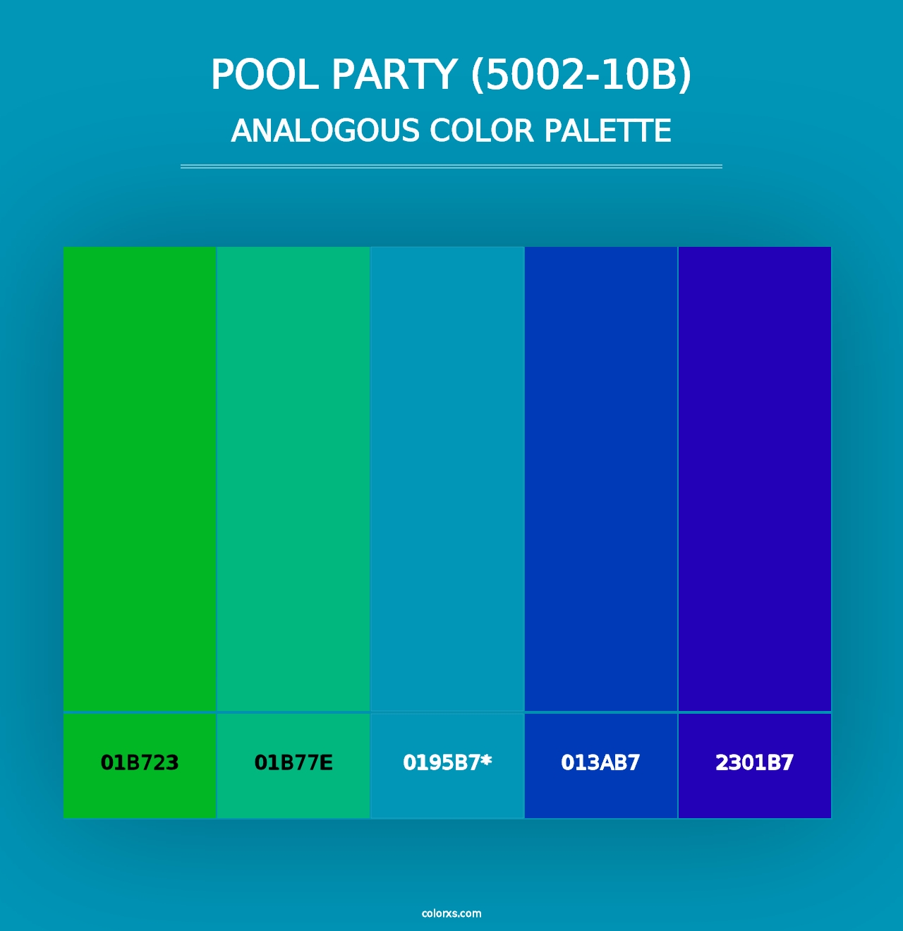 Pool Party (5002-10B) - Analogous Color Palette