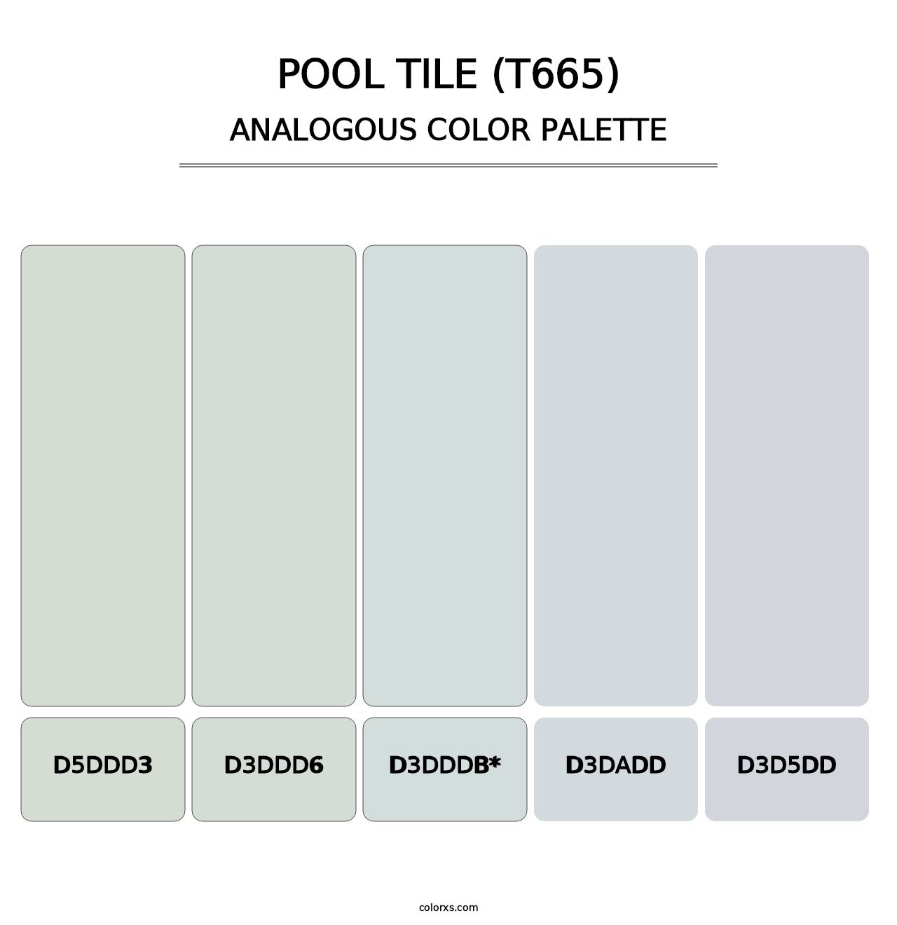 Pool Tile (T665) - Analogous Color Palette