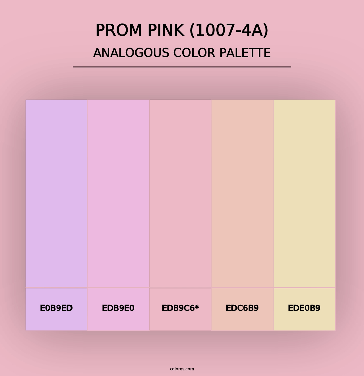 Prom Pink (1007-4A) - Analogous Color Palette