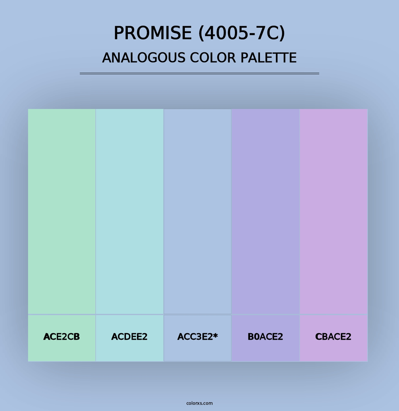 Promise (4005-7C) - Analogous Color Palette