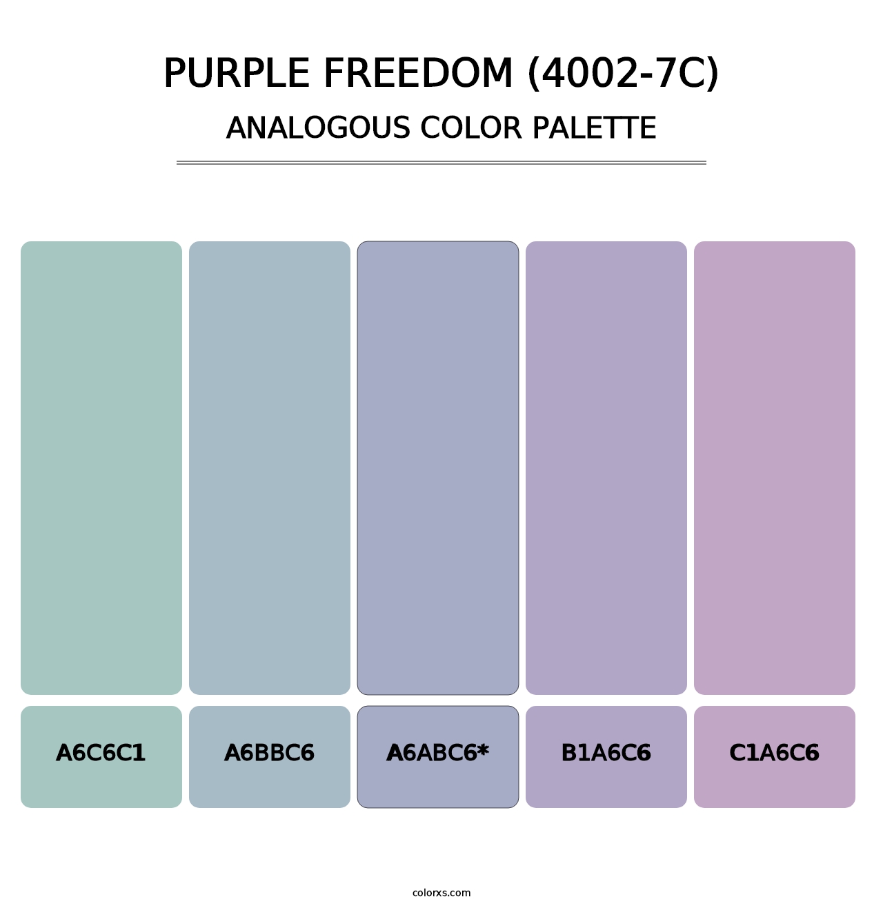 Purple Freedom (4002-7C) - Analogous Color Palette