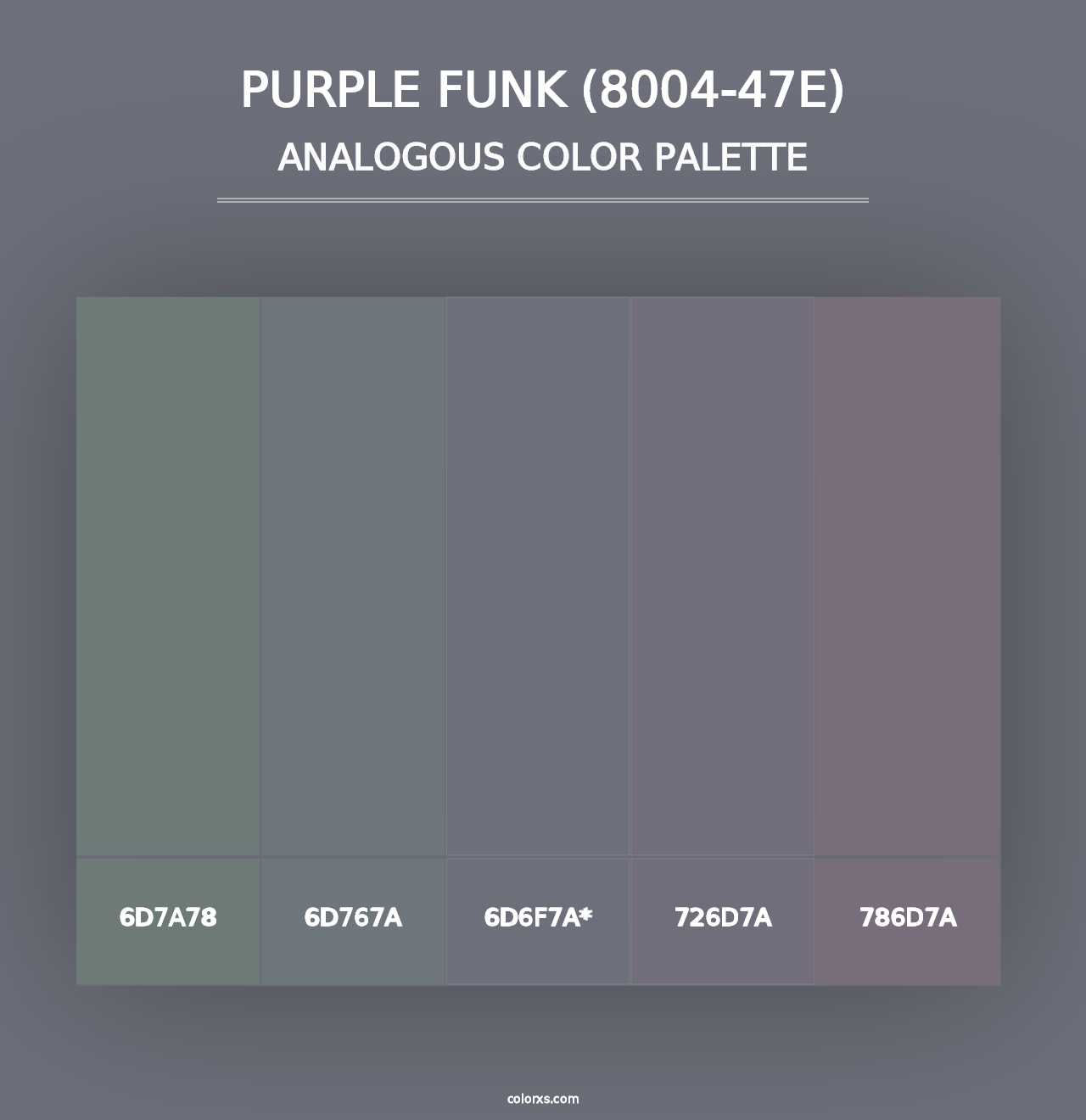 Purple Funk (8004-47E) - Analogous Color Palette