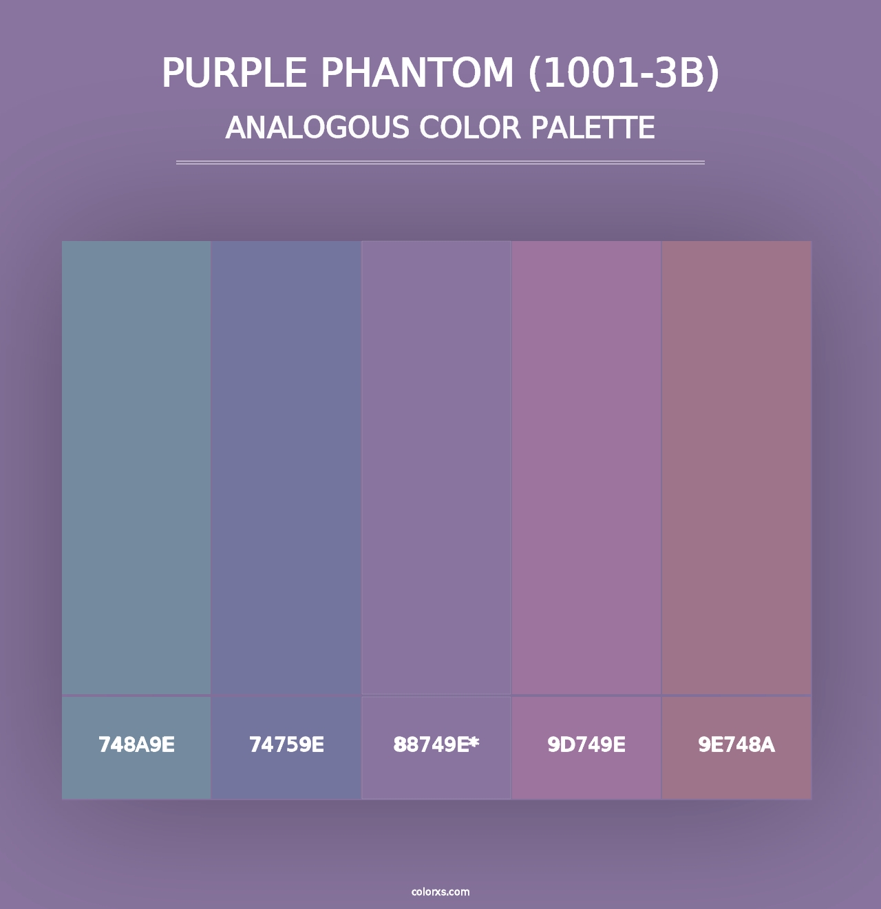 Purple Phantom (1001-3B) - Analogous Color Palette