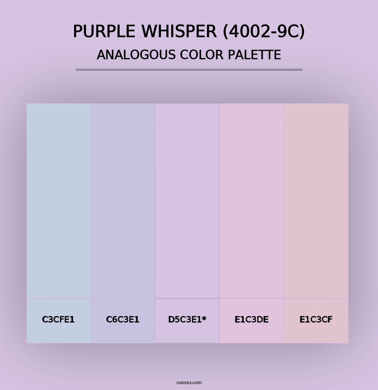 Purple Whisper (4002-9C) - Analogous Color Palette