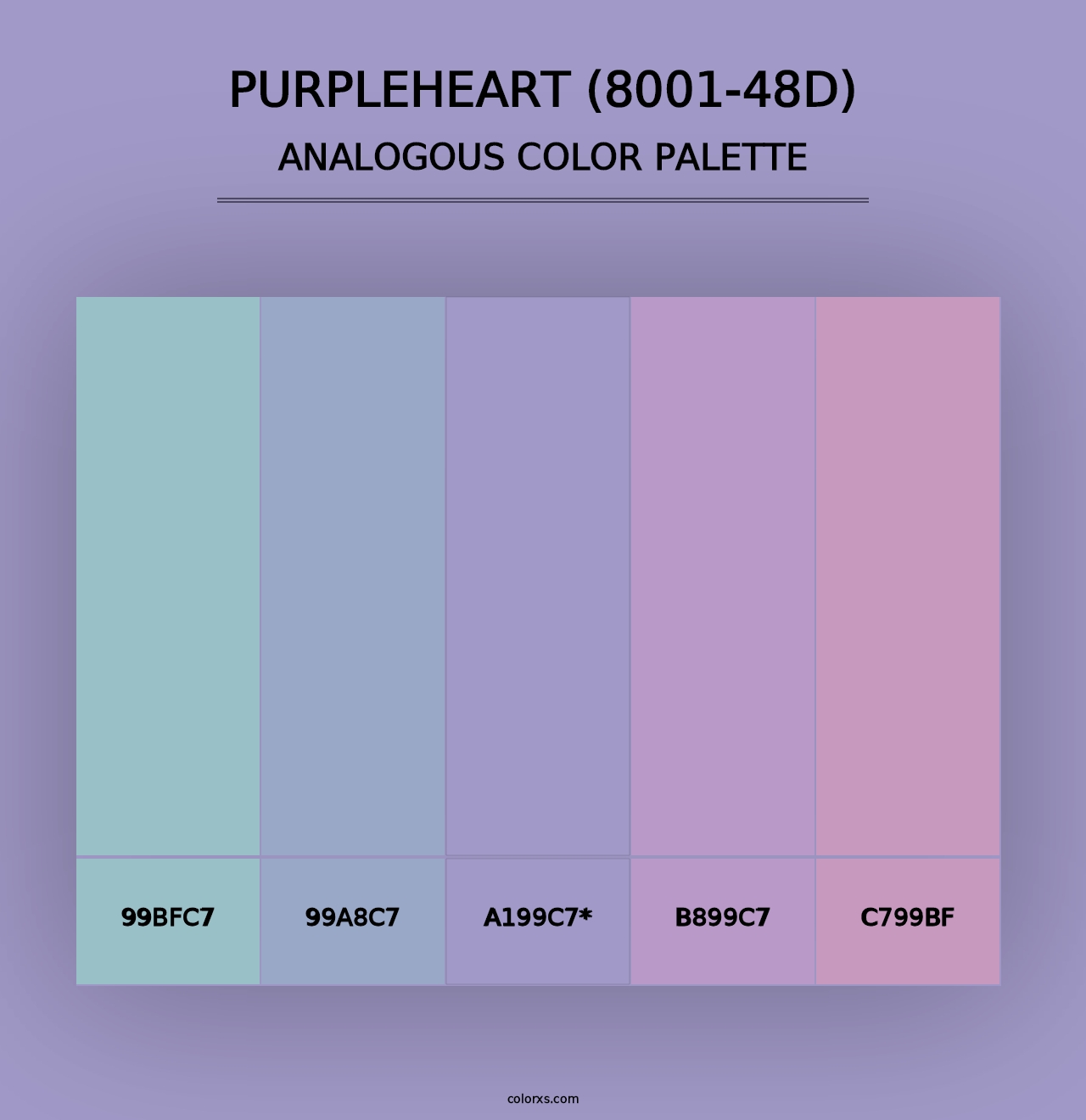 Purpleheart (8001-48D) - Analogous Color Palette