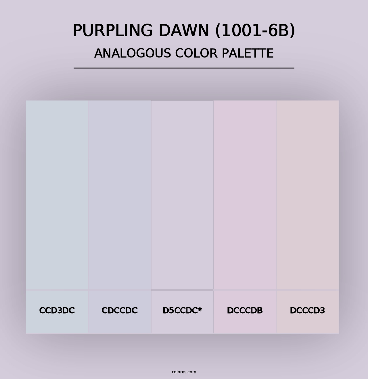 Purpling Dawn (1001-6B) - Analogous Color Palette