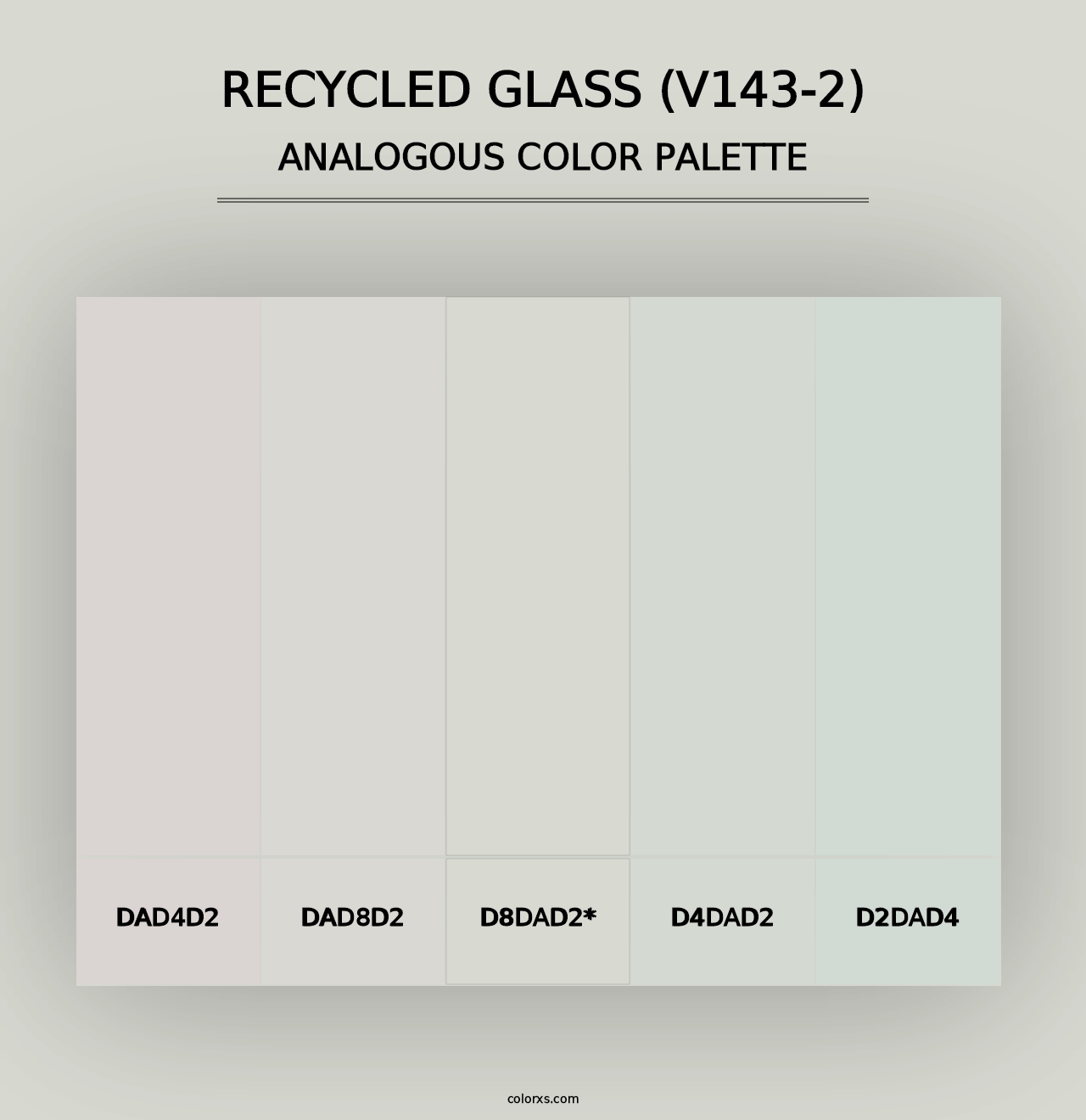 Recycled Glass (V143-2) - Analogous Color Palette