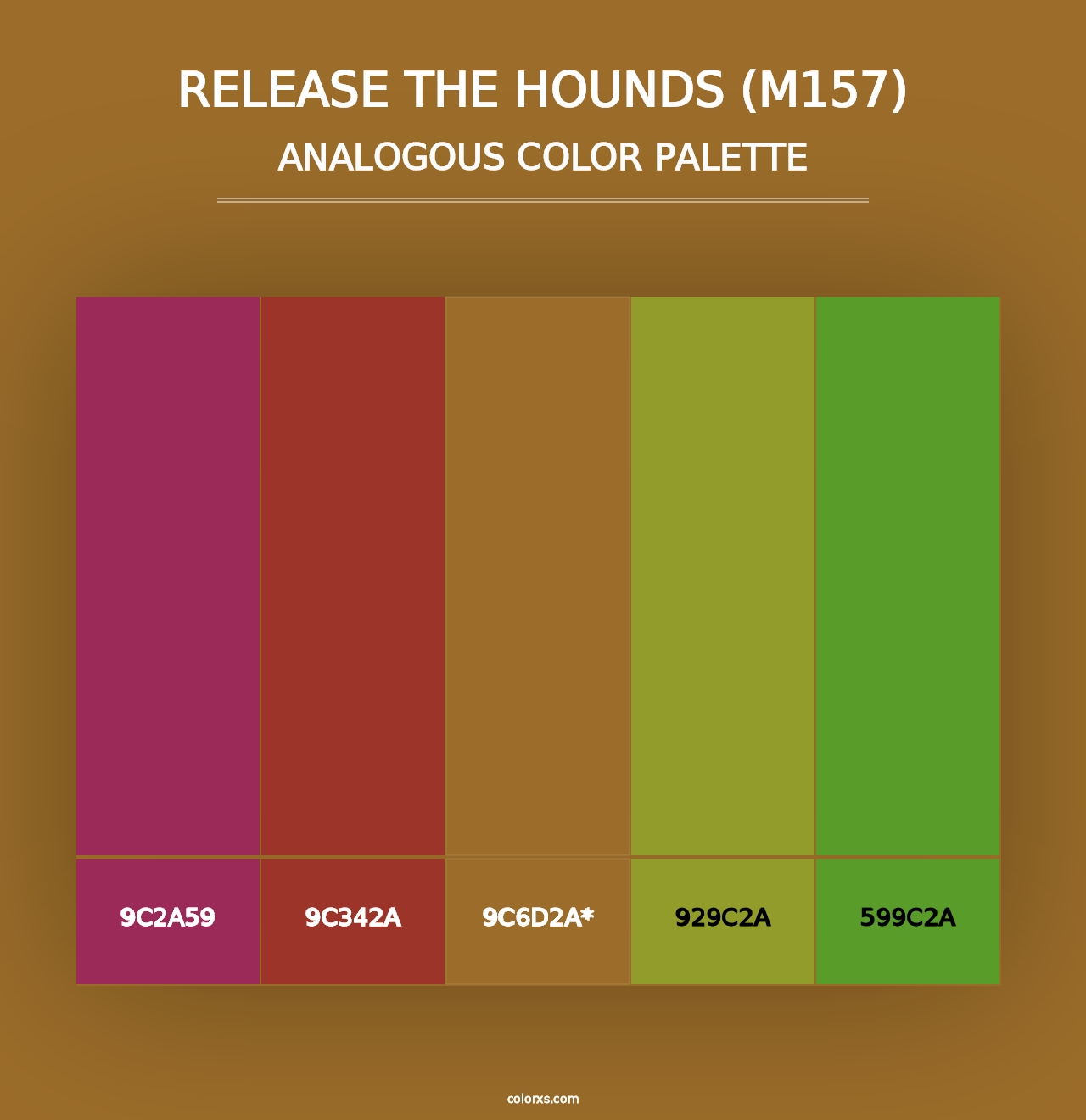 Release the Hounds (M157) - Analogous Color Palette