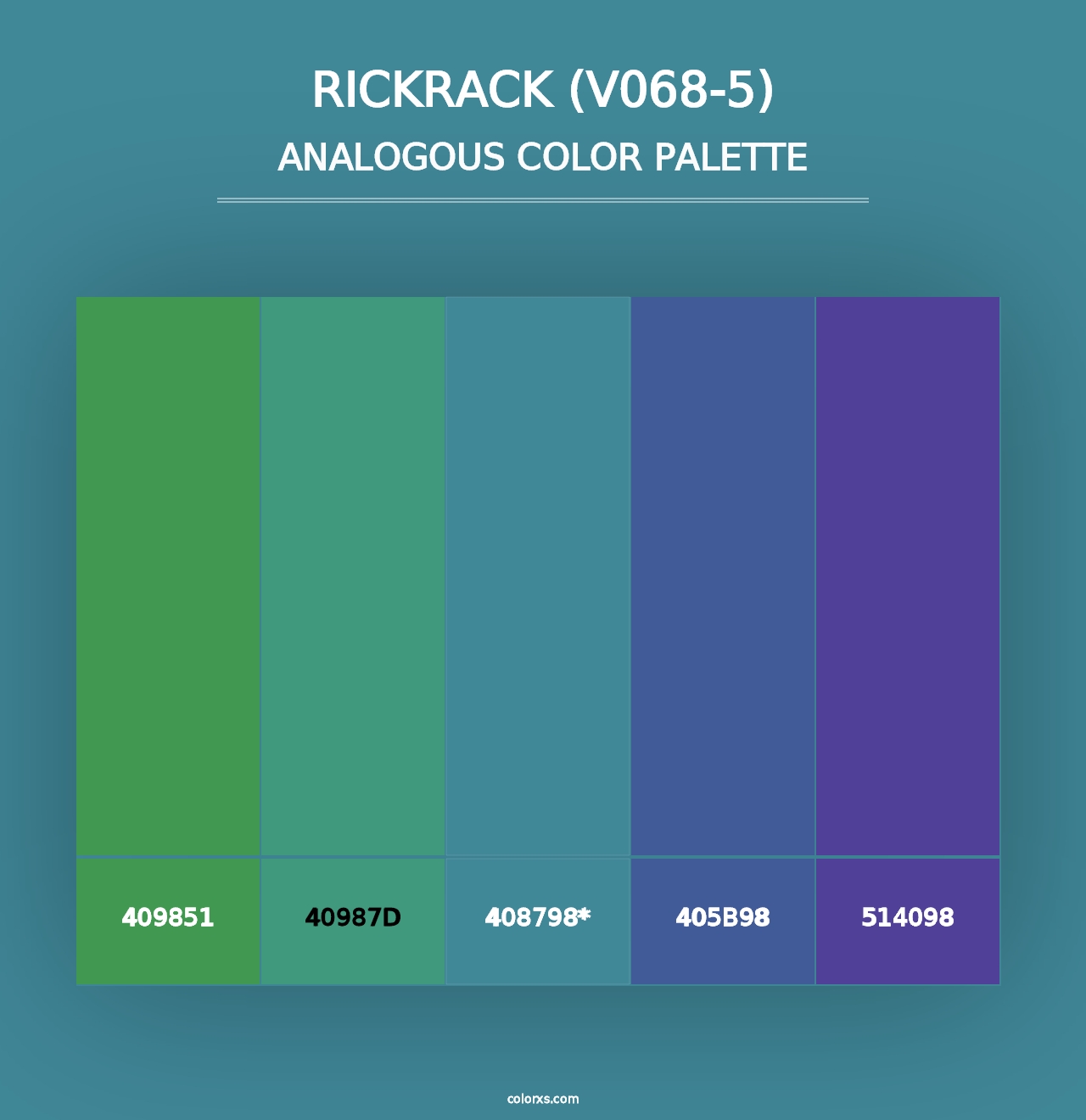 Rickrack (V068-5) - Analogous Color Palette