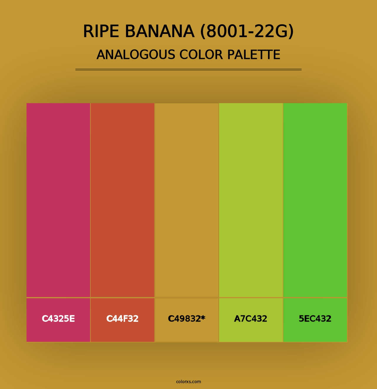 Ripe Banana (8001-22G) - Analogous Color Palette