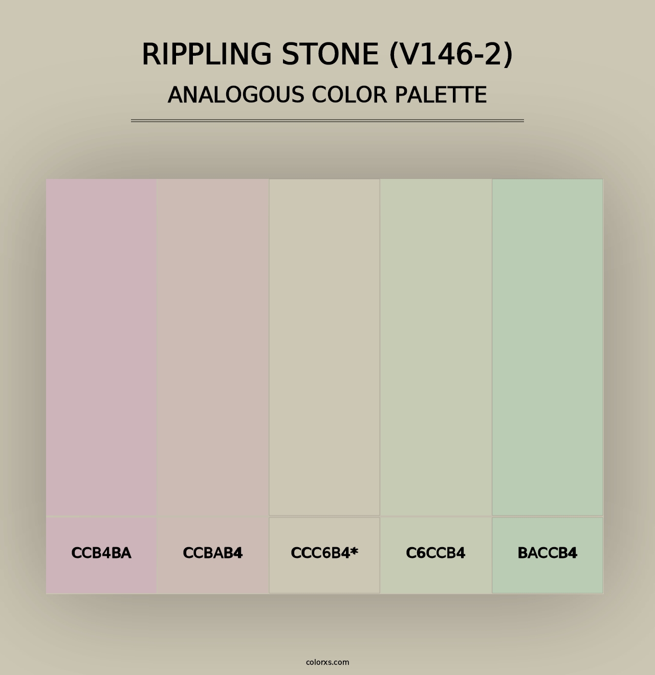 Rippling Stone (V146-2) - Analogous Color Palette