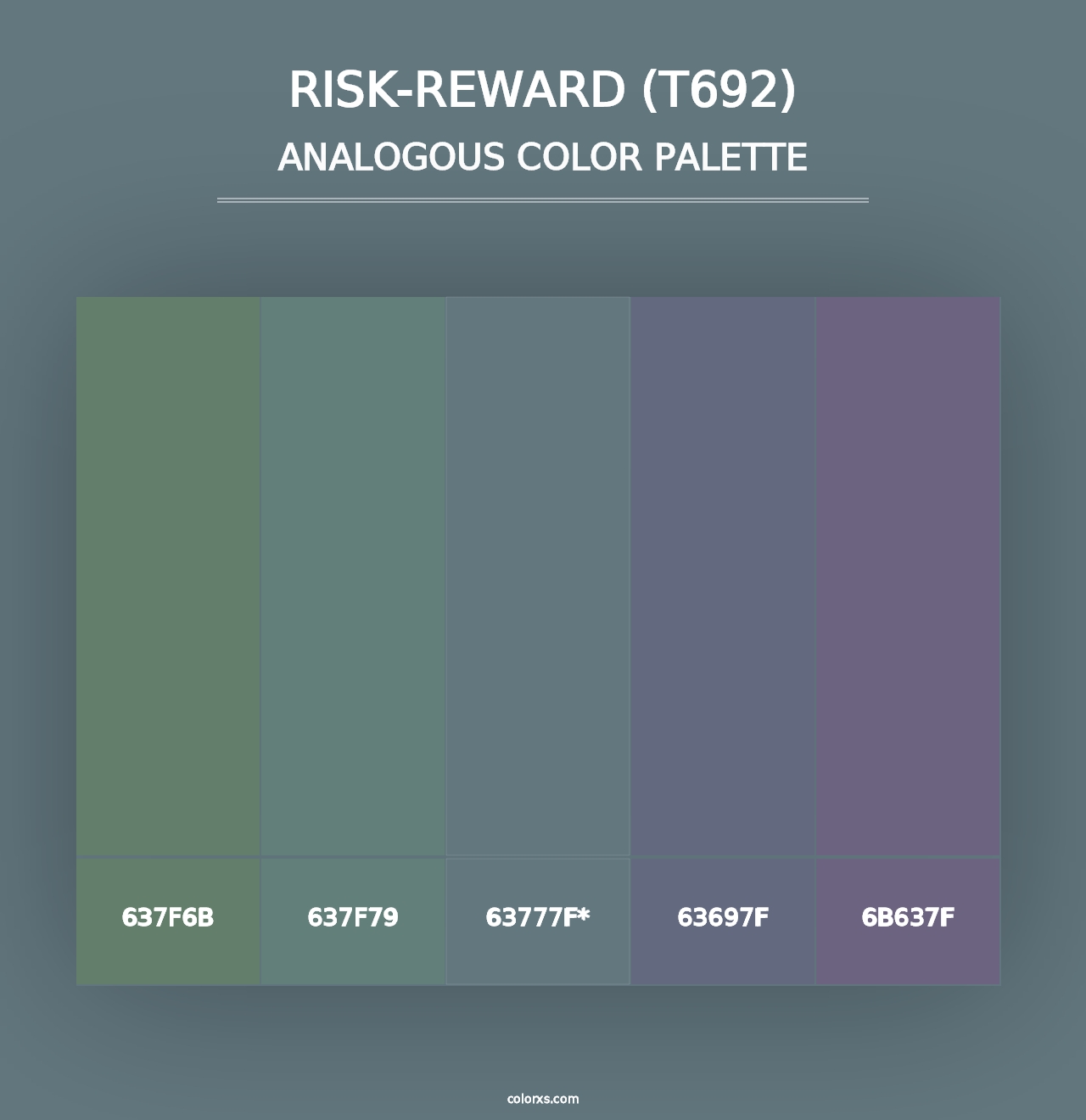 Risk-Reward (T692) - Analogous Color Palette