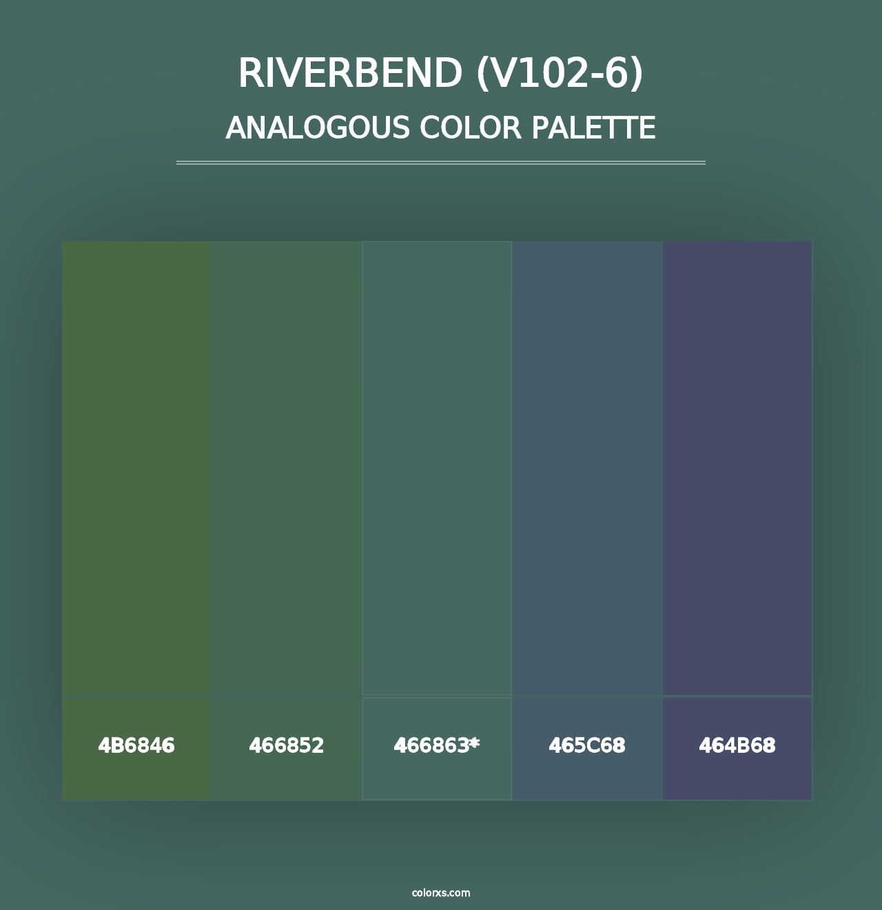 Riverbend (V102-6) - Analogous Color Palette