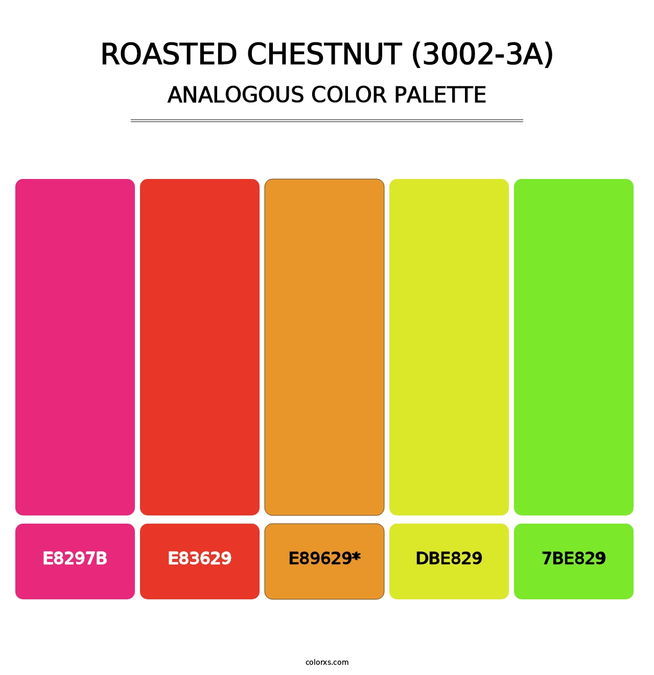 Roasted Chestnut (3002-3A) - Analogous Color Palette