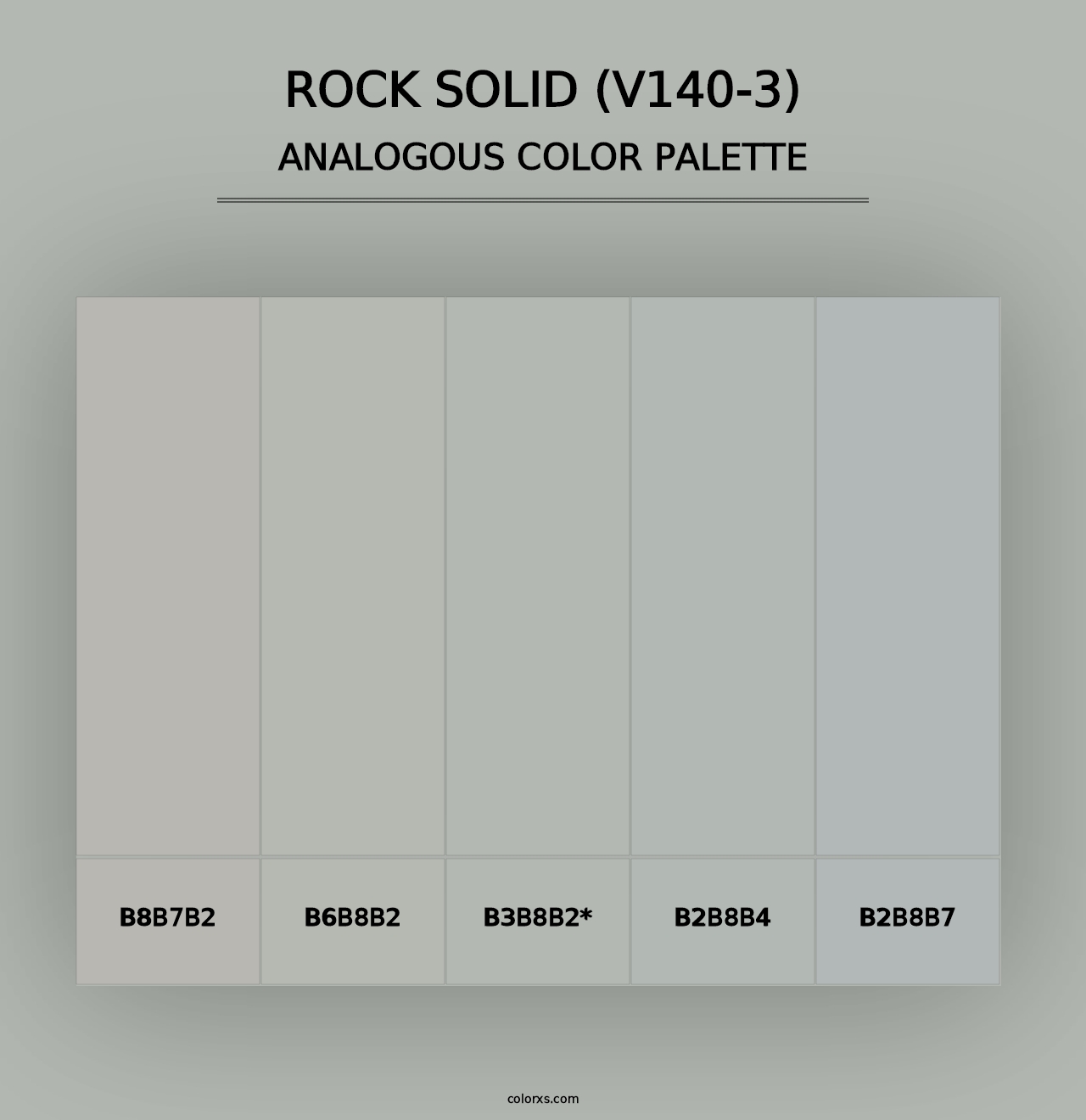 Rock Solid (V140-3) - Analogous Color Palette