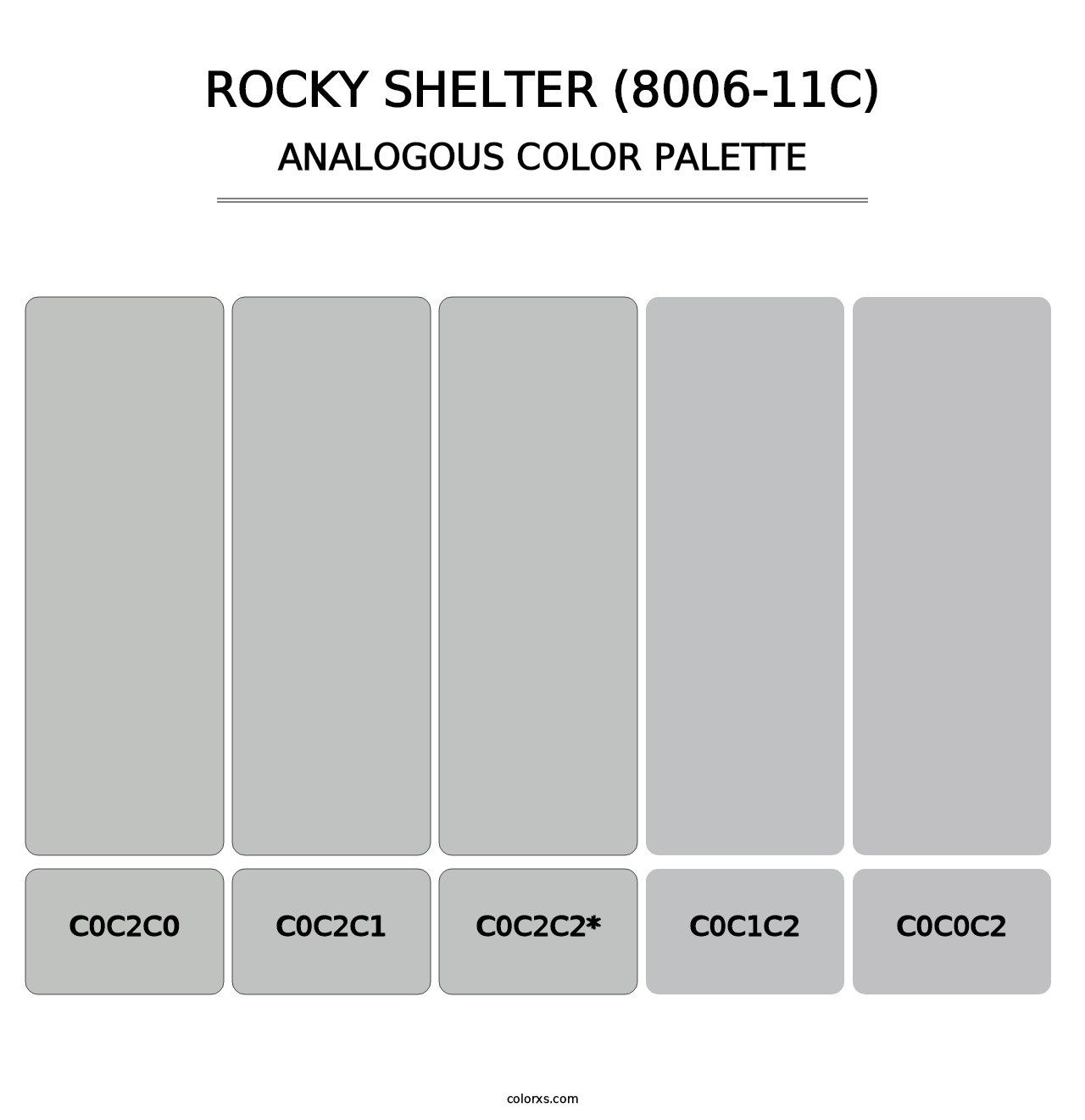 Rocky Shelter (8006-11C) - Analogous Color Palette