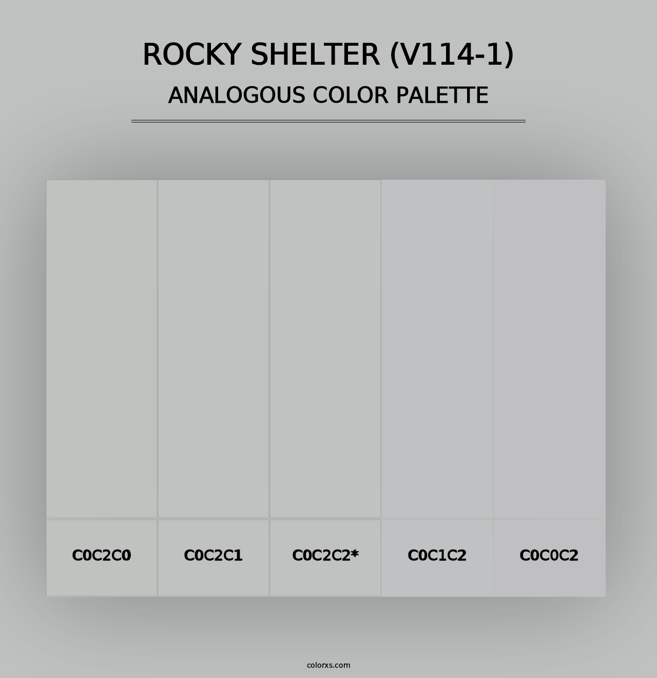 Rocky Shelter (V114-1) - Analogous Color Palette