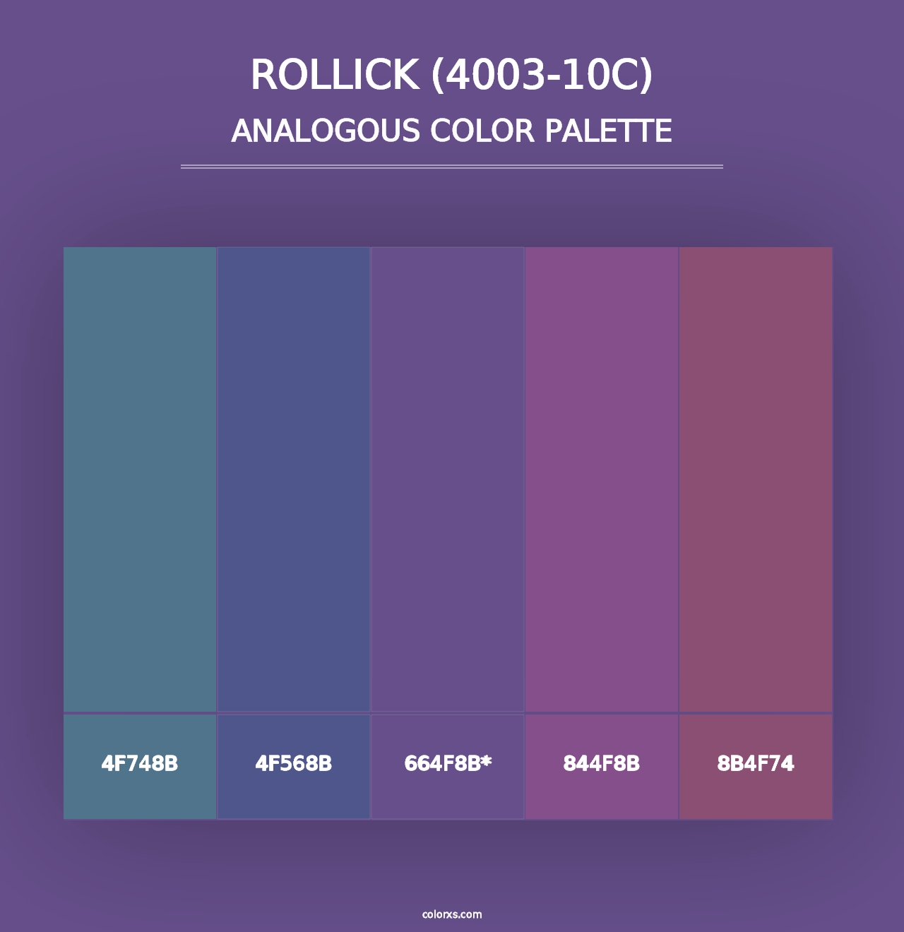 Rollick (4003-10C) - Analogous Color Palette